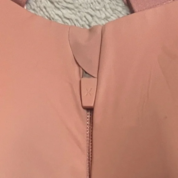 NWOT Knix Catalyst Front Zip Blush Pink Sports Bra sz 8 (40D/DD/DDD/E) - Picture 2 of 8